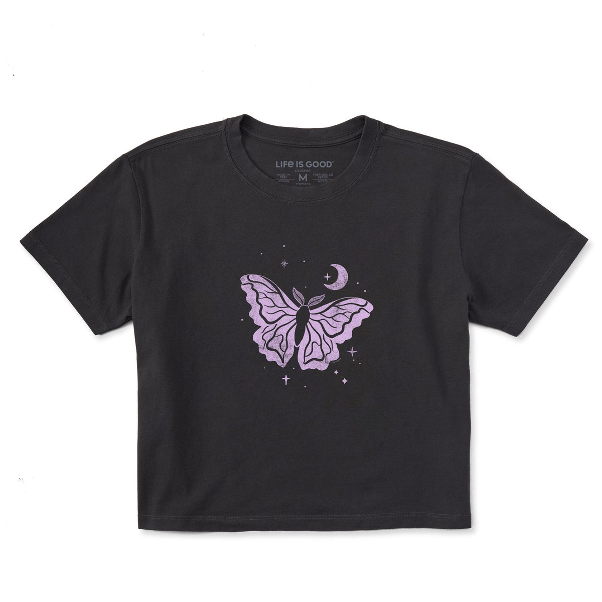 Women's Moth Moon Short Sleeve Crusher Boxy Tee product image 1