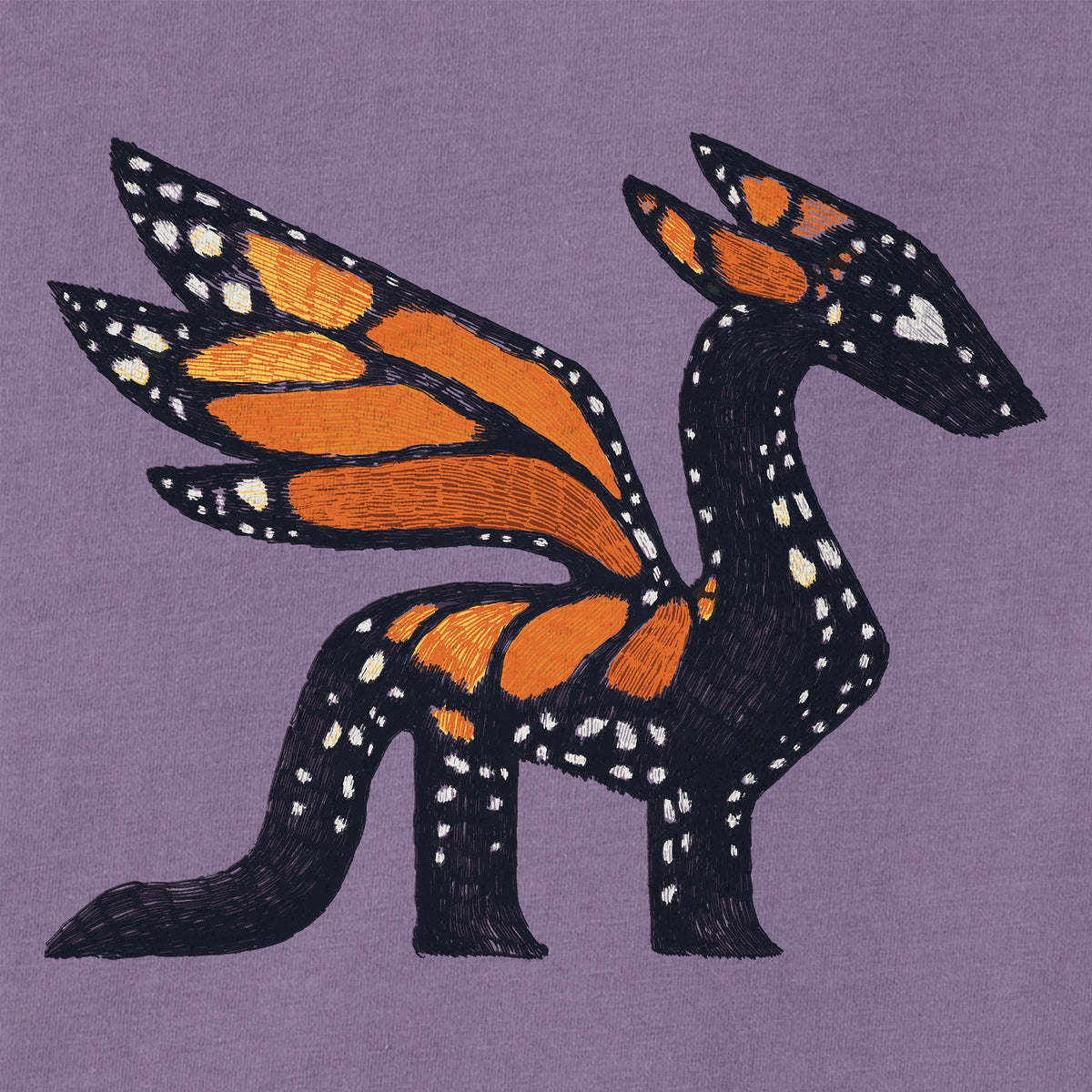 Women's Monarch Dragon Short Sleeve Crusher Tee product image 2