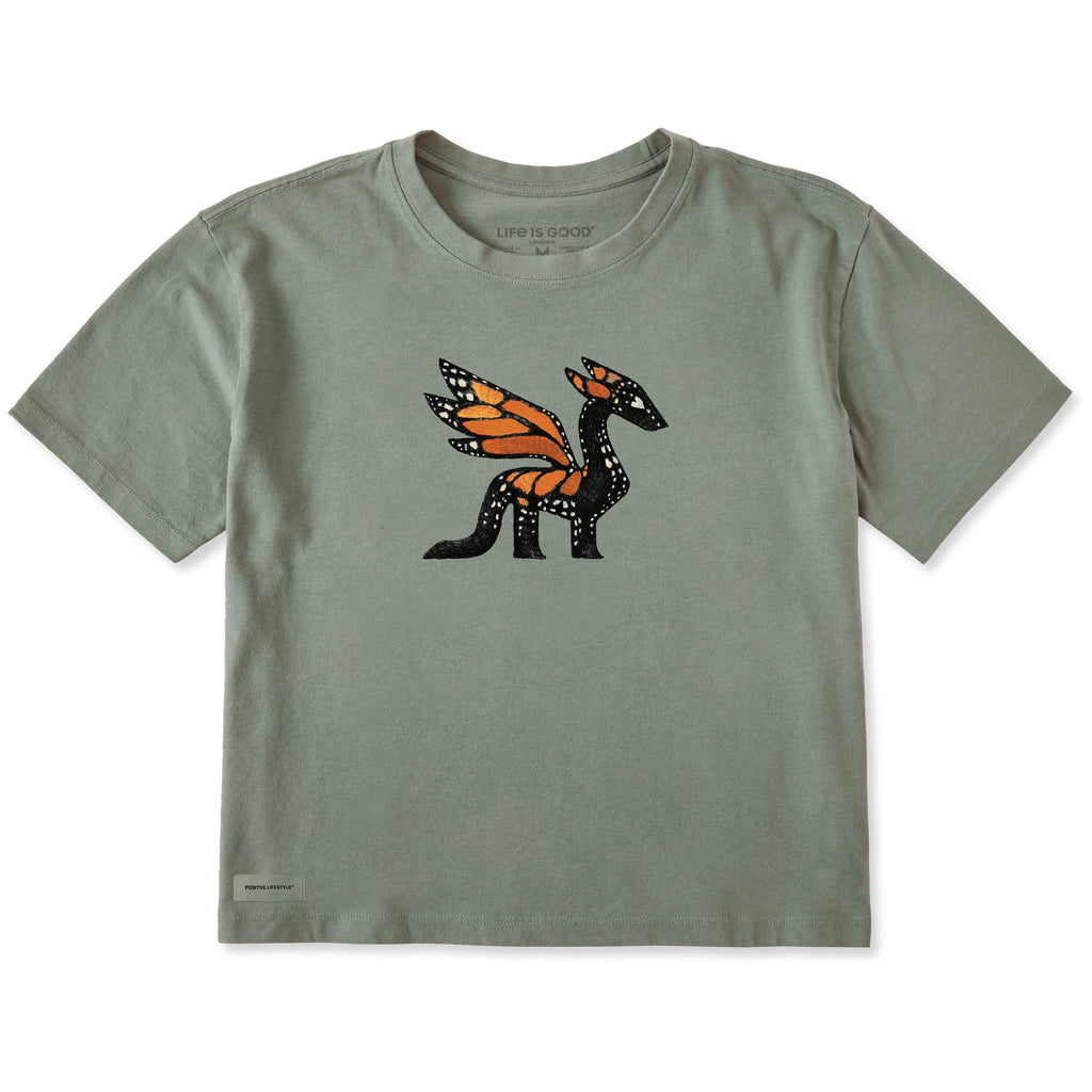 Women's Monarch Dragon Short Sleeve Crusher Boxy Tee product image 1