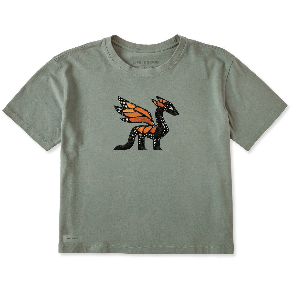 Women's Monarch Dragon Short Sleeve Crusher Boxy Tee product image 1