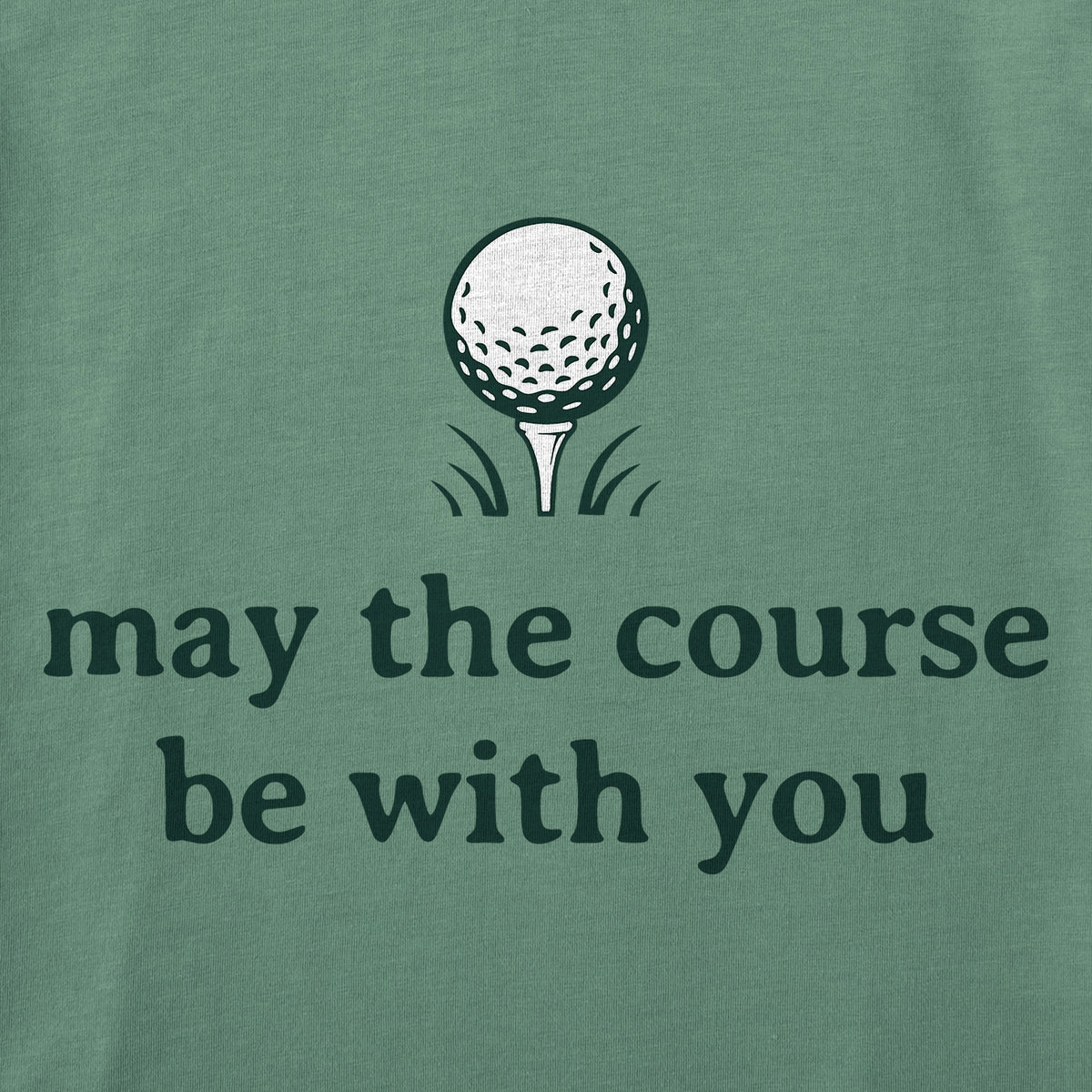Women's May the Course Be With You Simple Short Sleeve product image 2