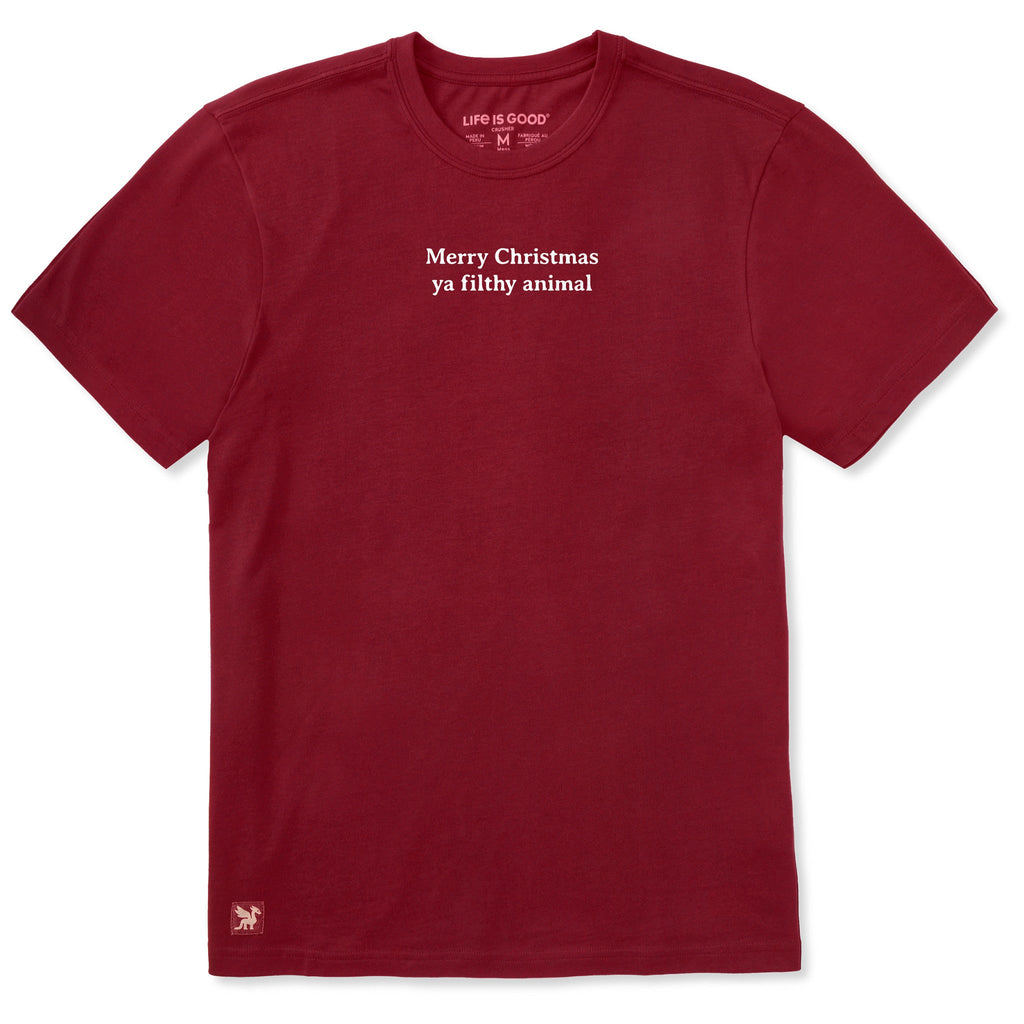 Men's Merry Christmas Ya Filthy Animal Simple Short Sleeve product image 1