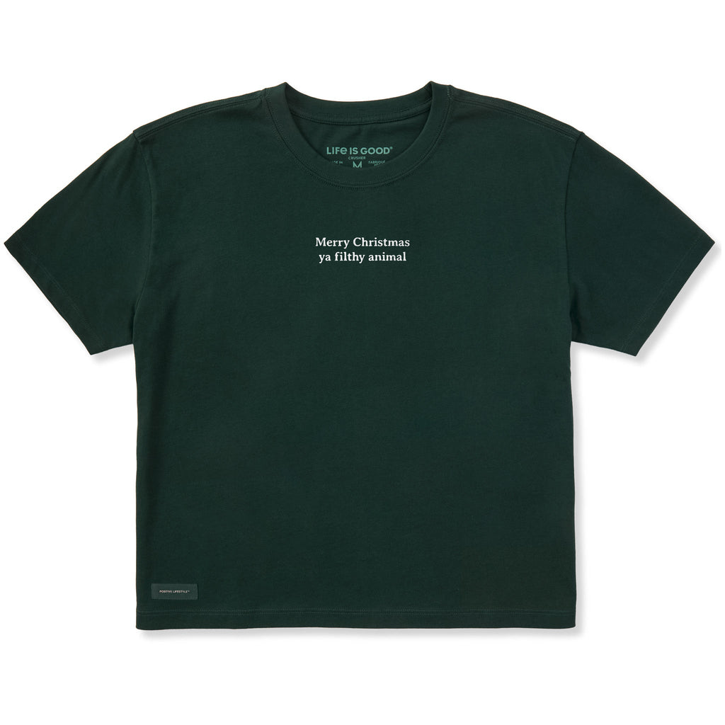 Women's Merry Christmas Ya Filthy Animal Simple Short product image 1