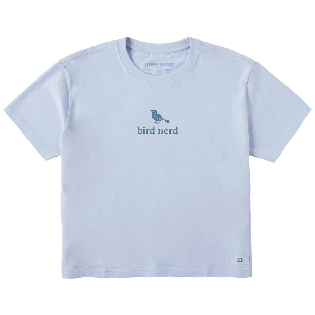 Women's Bird Nerd Simple Short Sleeve Crusher Boxy Tee product image 1