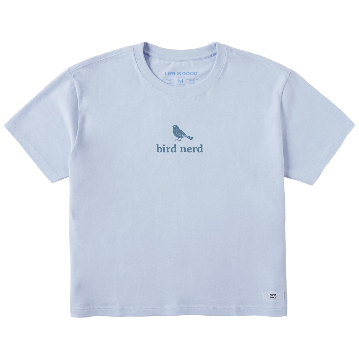 Women's Bird Nerd Simple Short Sleeve Crusher Boxy Tee product image 1