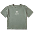 Women's Hamburger Help Me Simple Short Sleeve Crusher Boxy product image 1