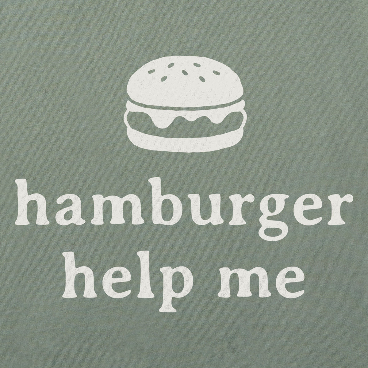 Women's Hamburger Help Me Simple Short Sleeve Crusher Boxy product image 2