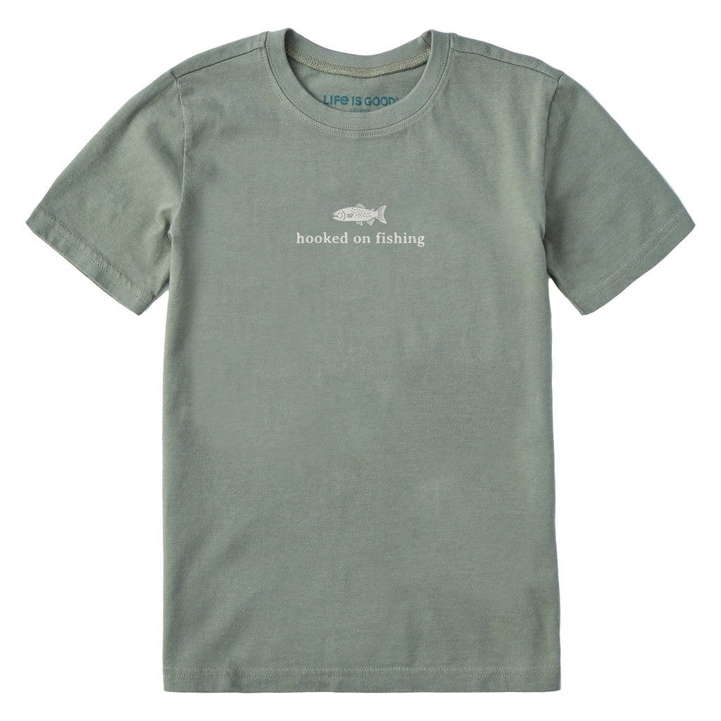 Kids Hooked on Fishing Simple Short Sleeve Crusher Tee product image 1