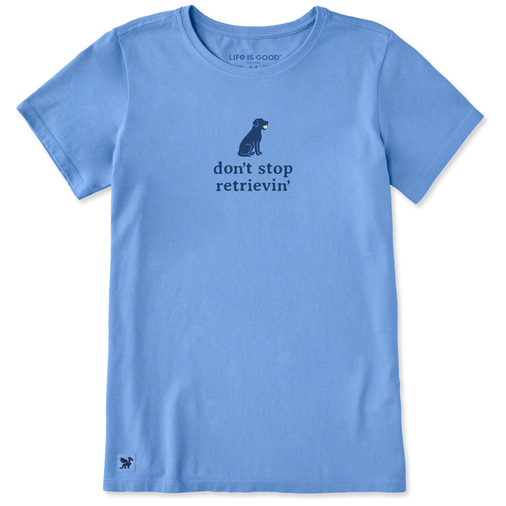 Women's Don't Stop Retrievin' Simple Short Sleeve Crusher product image 1