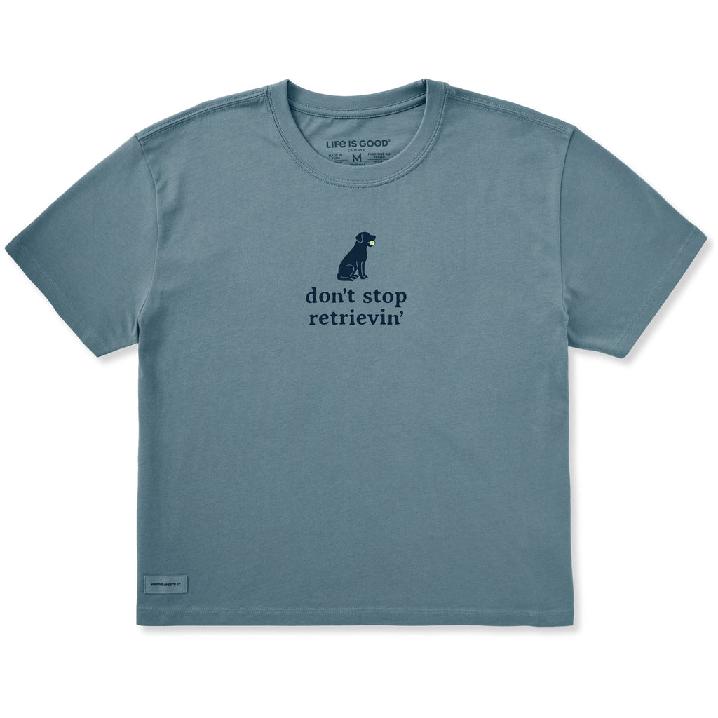 Women's Don't Stop Retrievin' Simple Short Sleeve Crusher product image 1
