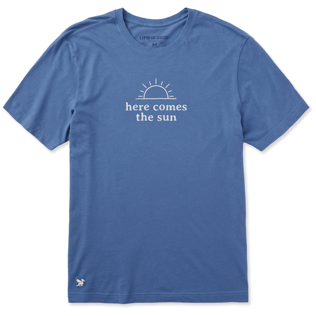 Men's Here Comes the Sun Minimal Short Sleeve Crusher Tee product image 1