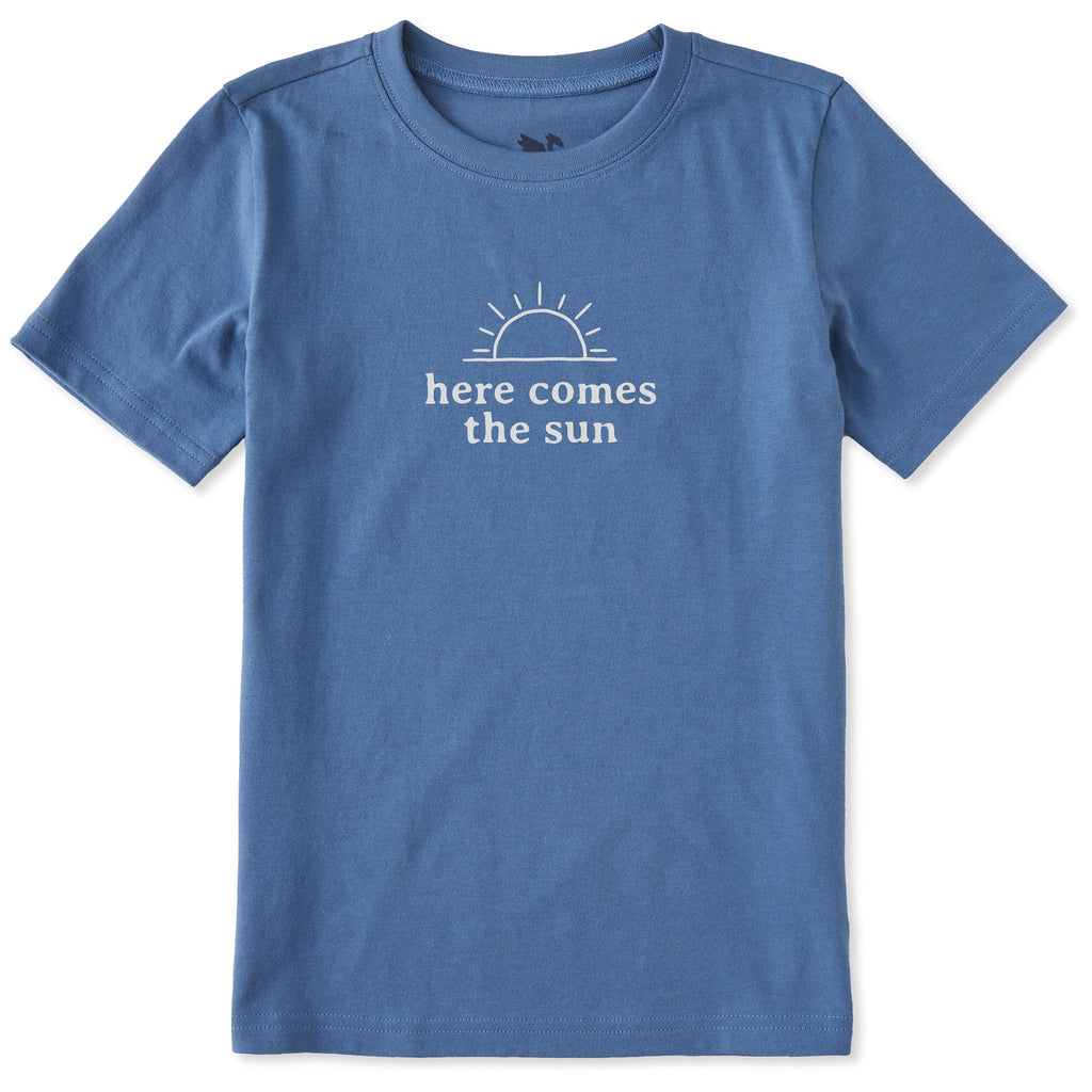 Kids Here Comes the Sun Minimal Short Sleeve Crusher Tee product image 1