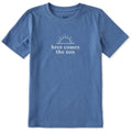 Kids Here Comes the Sun Minimal Short Sleeve Crusher Tee product image 1
