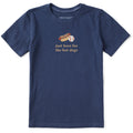 Kids Just Here for the Hot Dogs Simple Short Sleeve Crusher product image 1