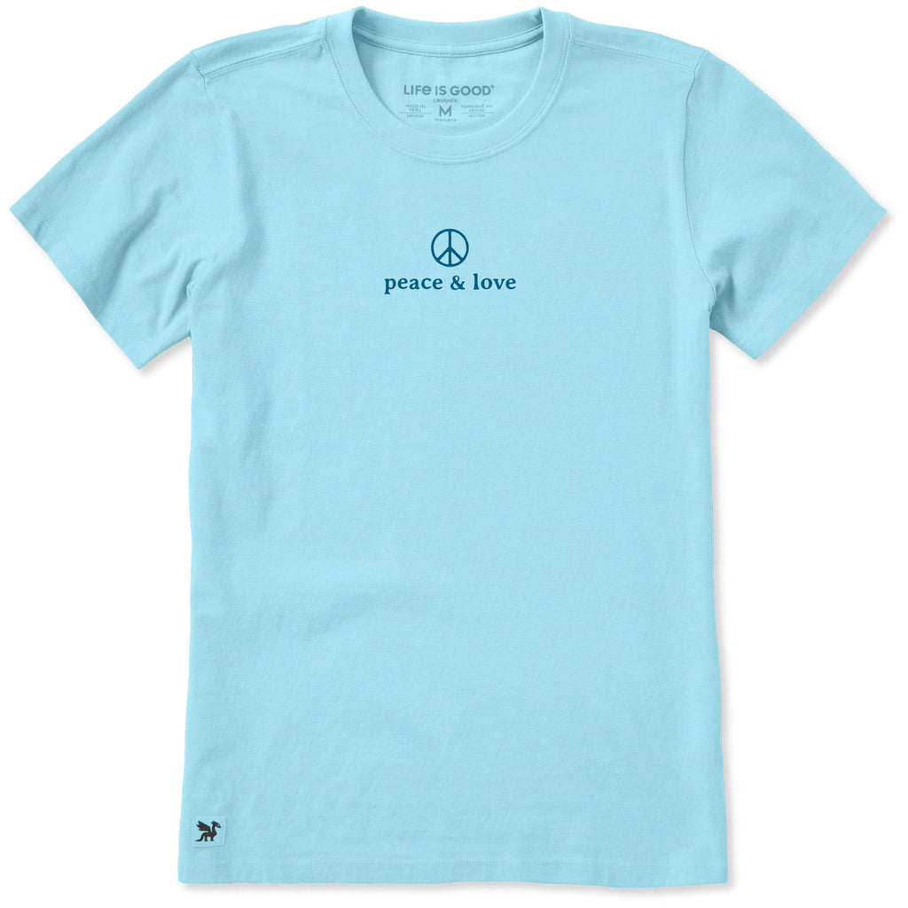 Women's Peace and Love Simple Short Sleeve Crusher Tee product image 1