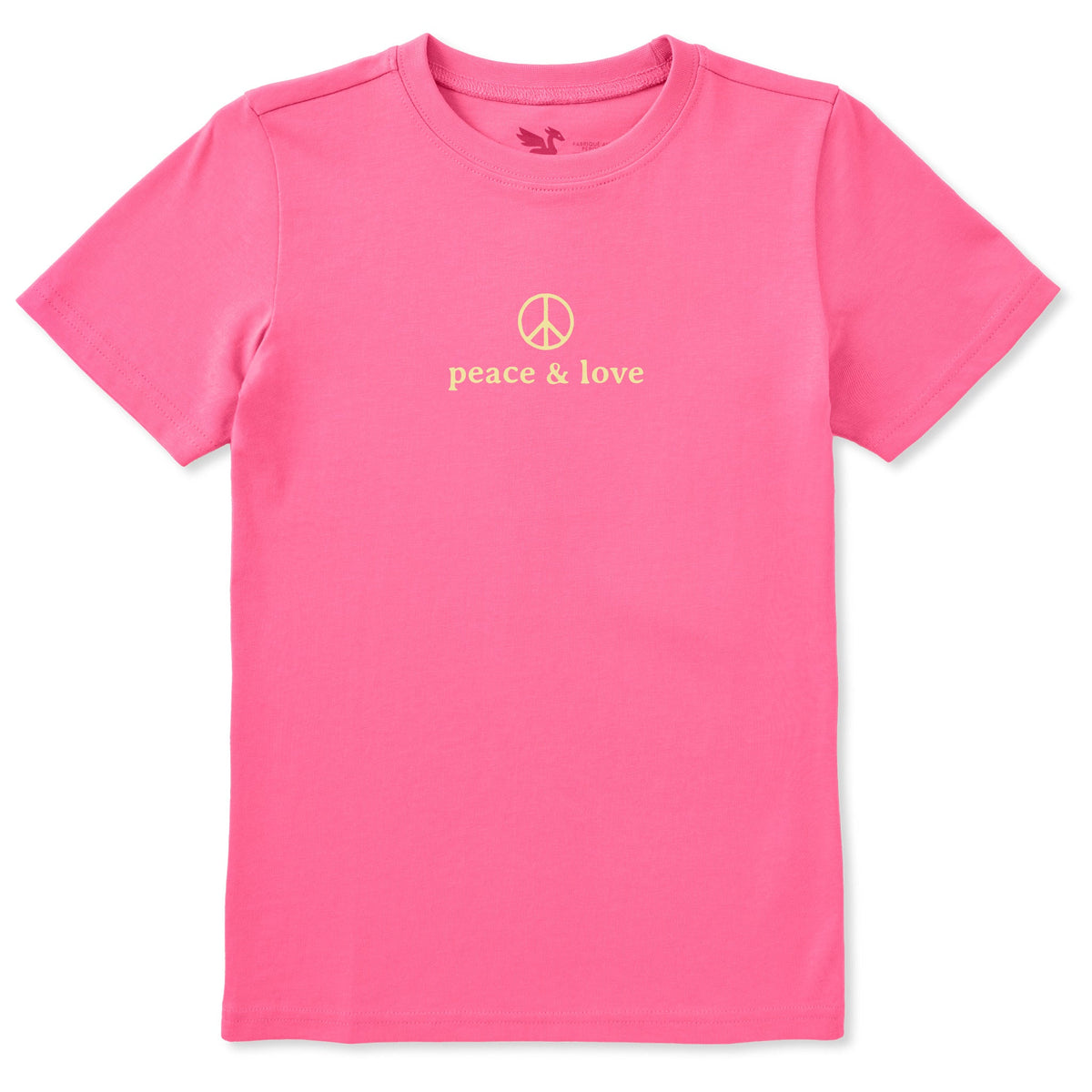 Kids Peace and Love Simple Short Sleeve Crusher Tee product image 3
