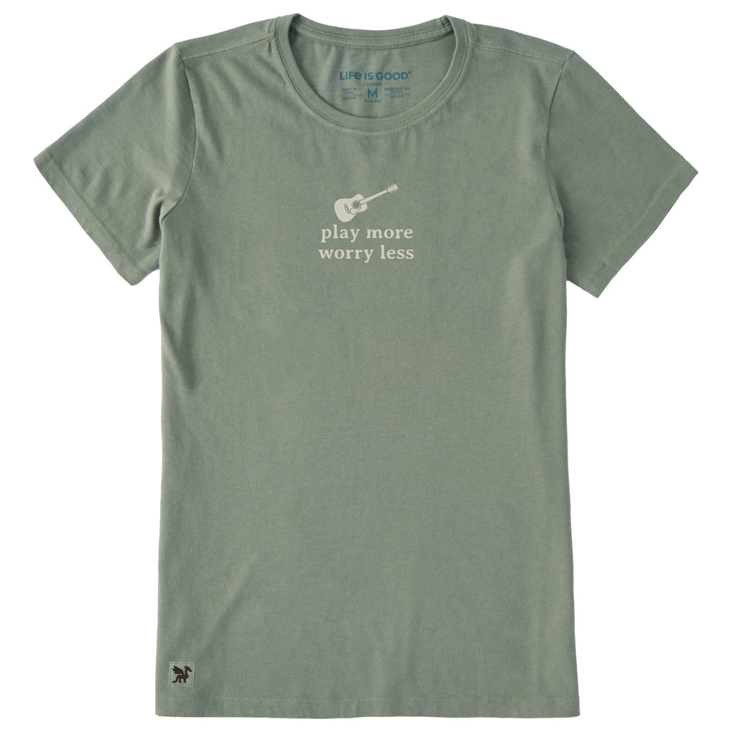 Women's Play More Worry Less Short Sleeve Crusher Tee product image 1