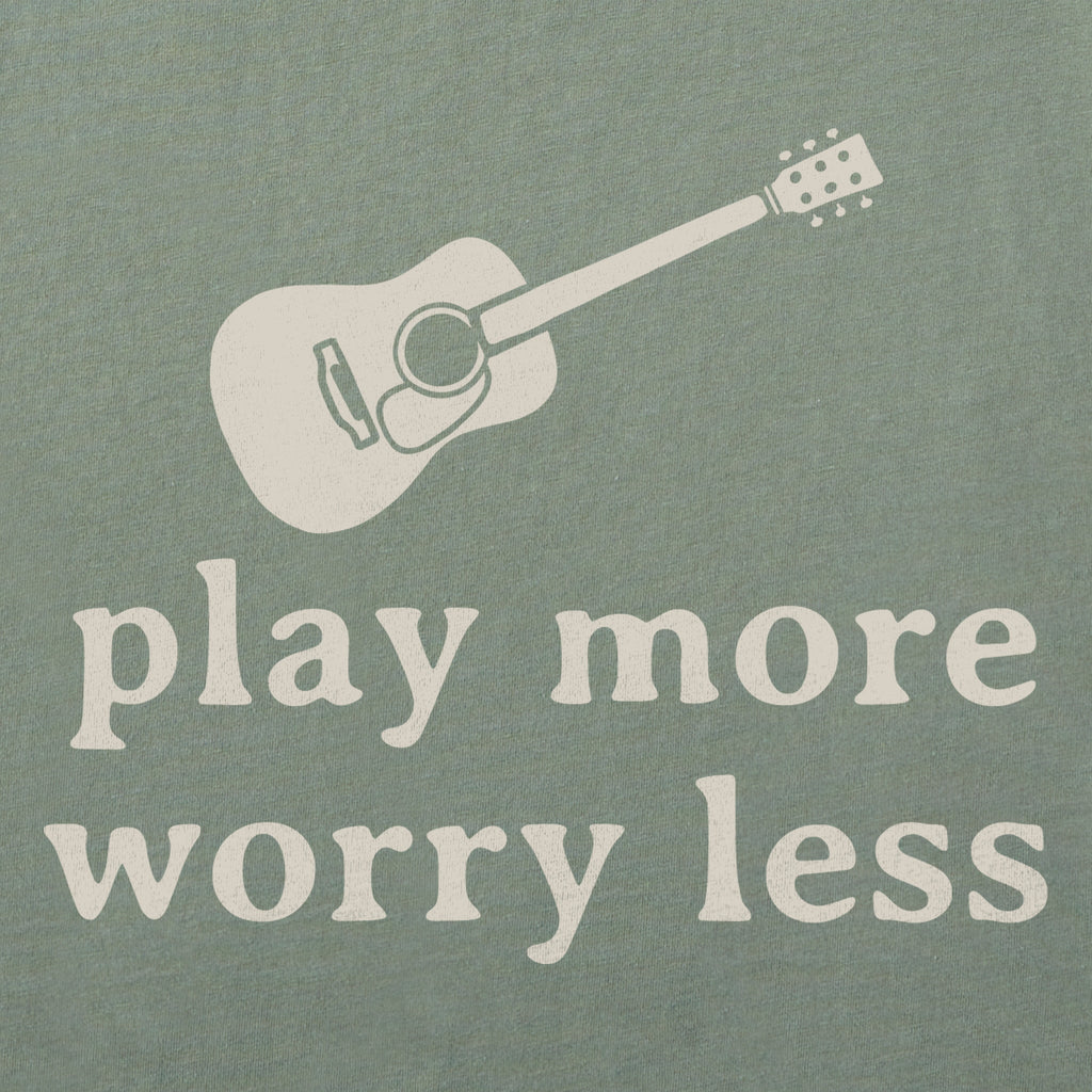 Women's Play More Worry Less Short Sleeve Crusher Boxy Tee product image 2