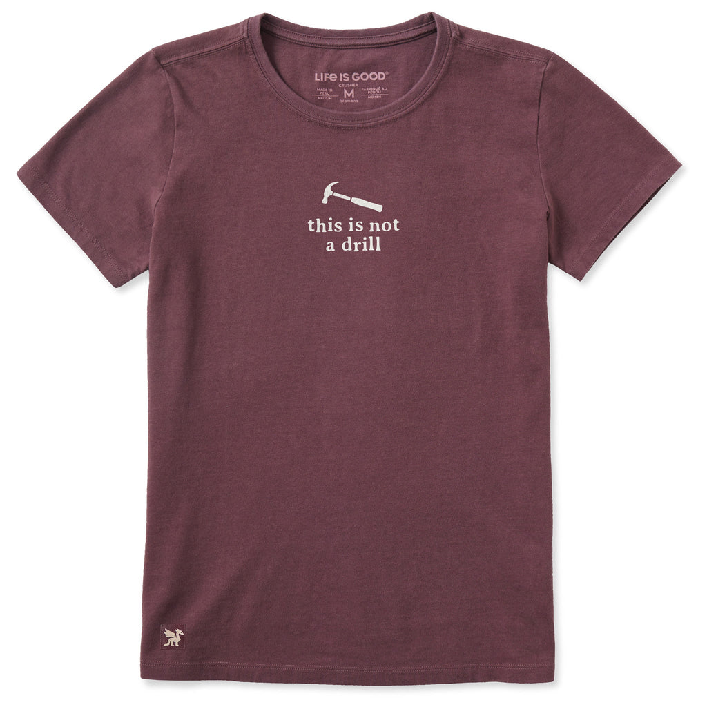 Women's This is Not a Drill Simple Short Sleeve Crusher Tee product image 1