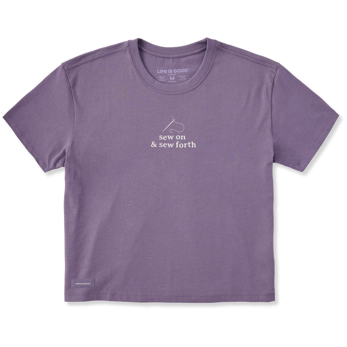 Women's Sew On and Forth Simple Short Sleeve Crusher Boxy product image 1