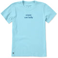 Women's Crazy Cat Lady Simple Short Sleeve Crusher Tee product image 1
