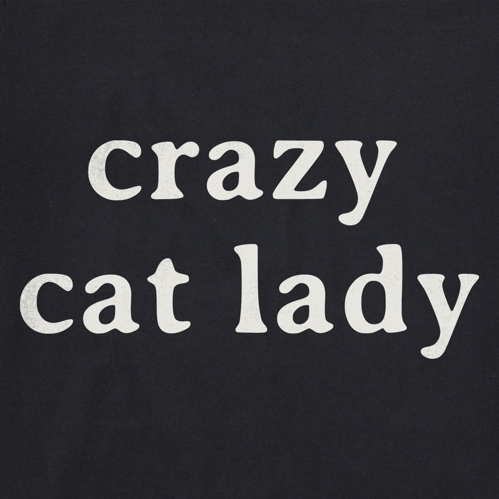 Women's Crazy Cat Lady Simple Short Sleeve Crusher Boxy Tee product image 2