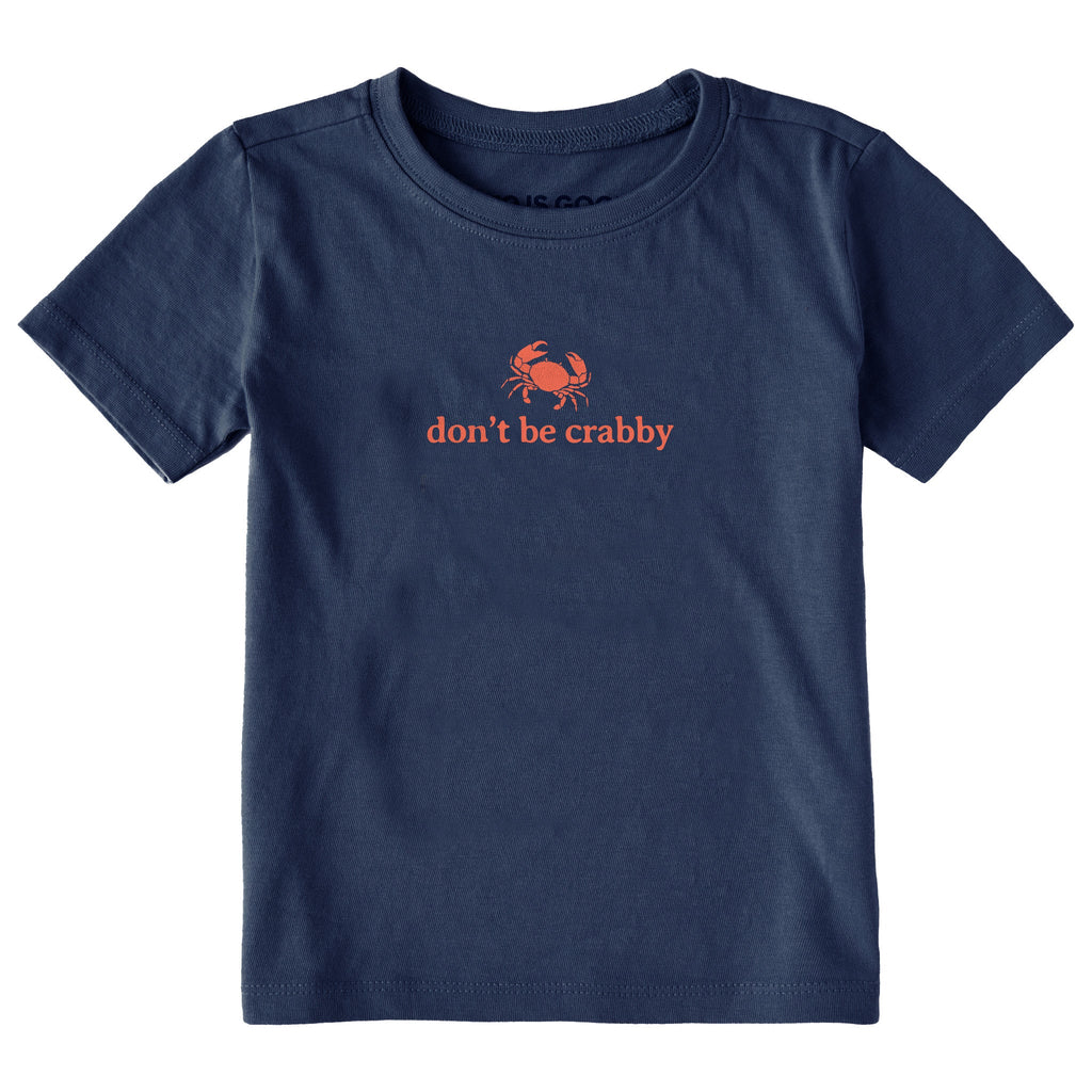 Toddler Don't Be Crabby Minimal Short Sleeve Crusher Tee product image 1