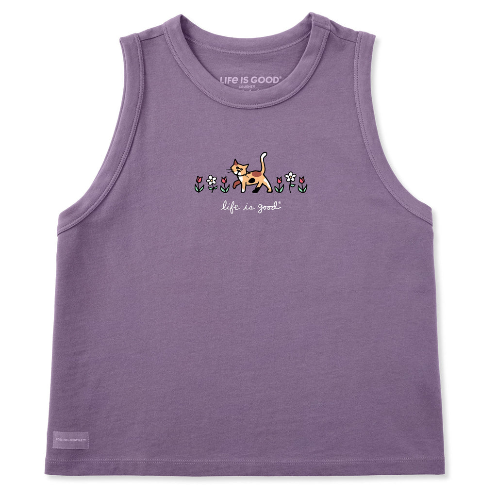 Women's Al with Flowers Crusher Boxy Tank product image 1