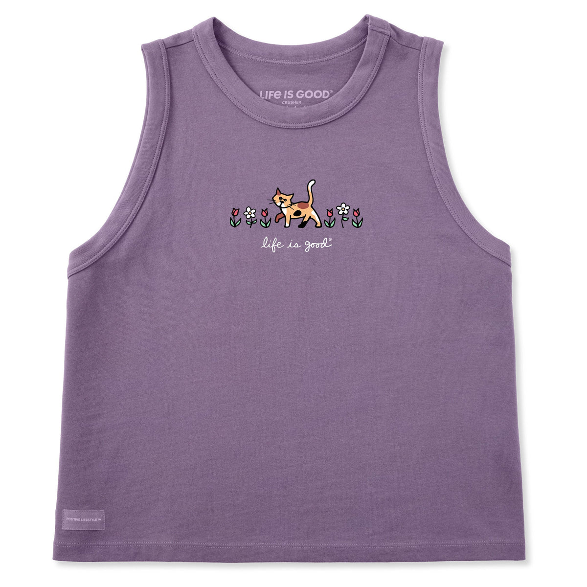 Women's Al with Flowers Crusher Boxy Tank product image 1