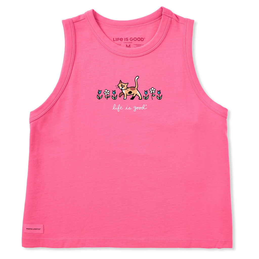Women's Al with Flowers Crusher Boxy Tank product image 3