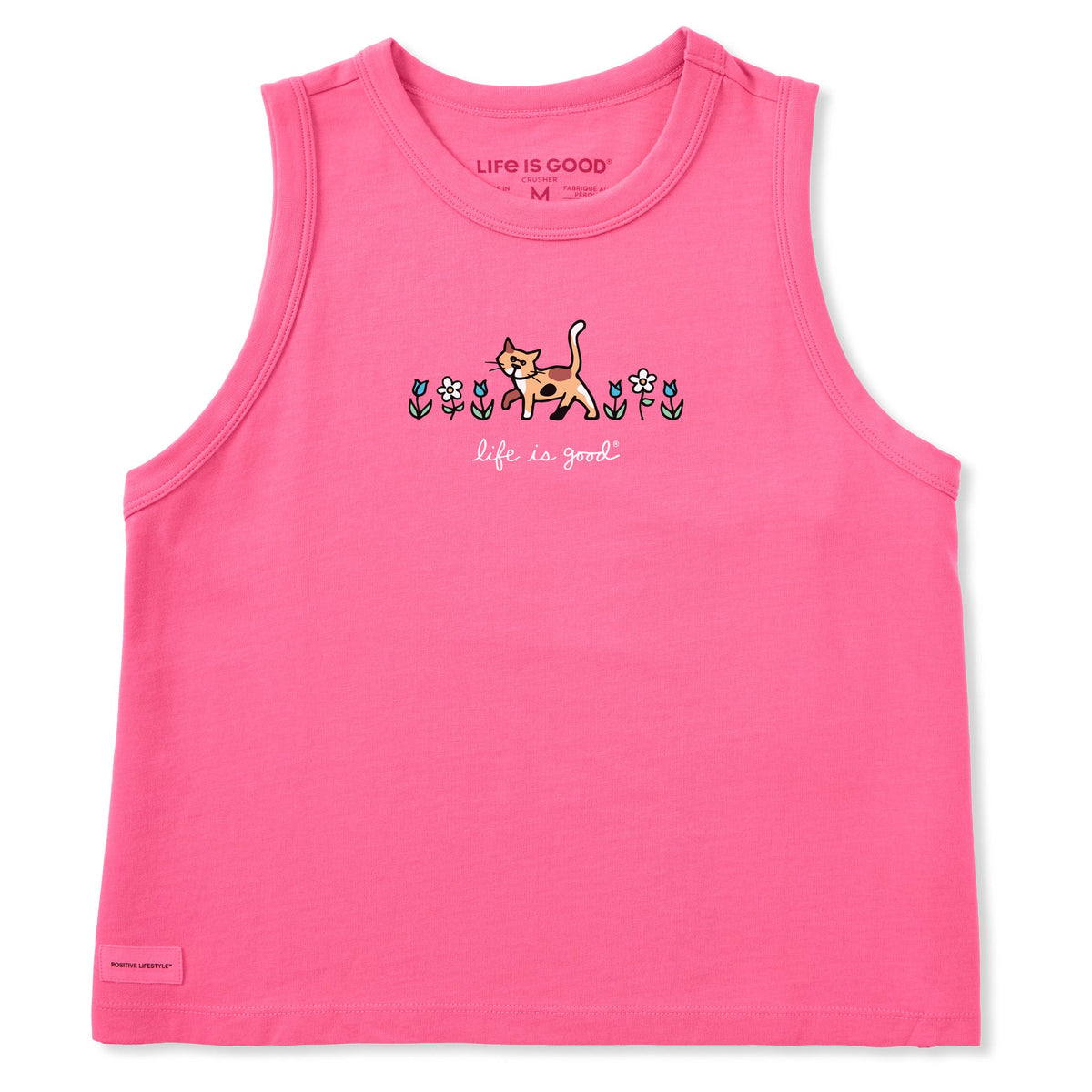 Women's Al with Flowers Crusher Boxy Tank product image 3