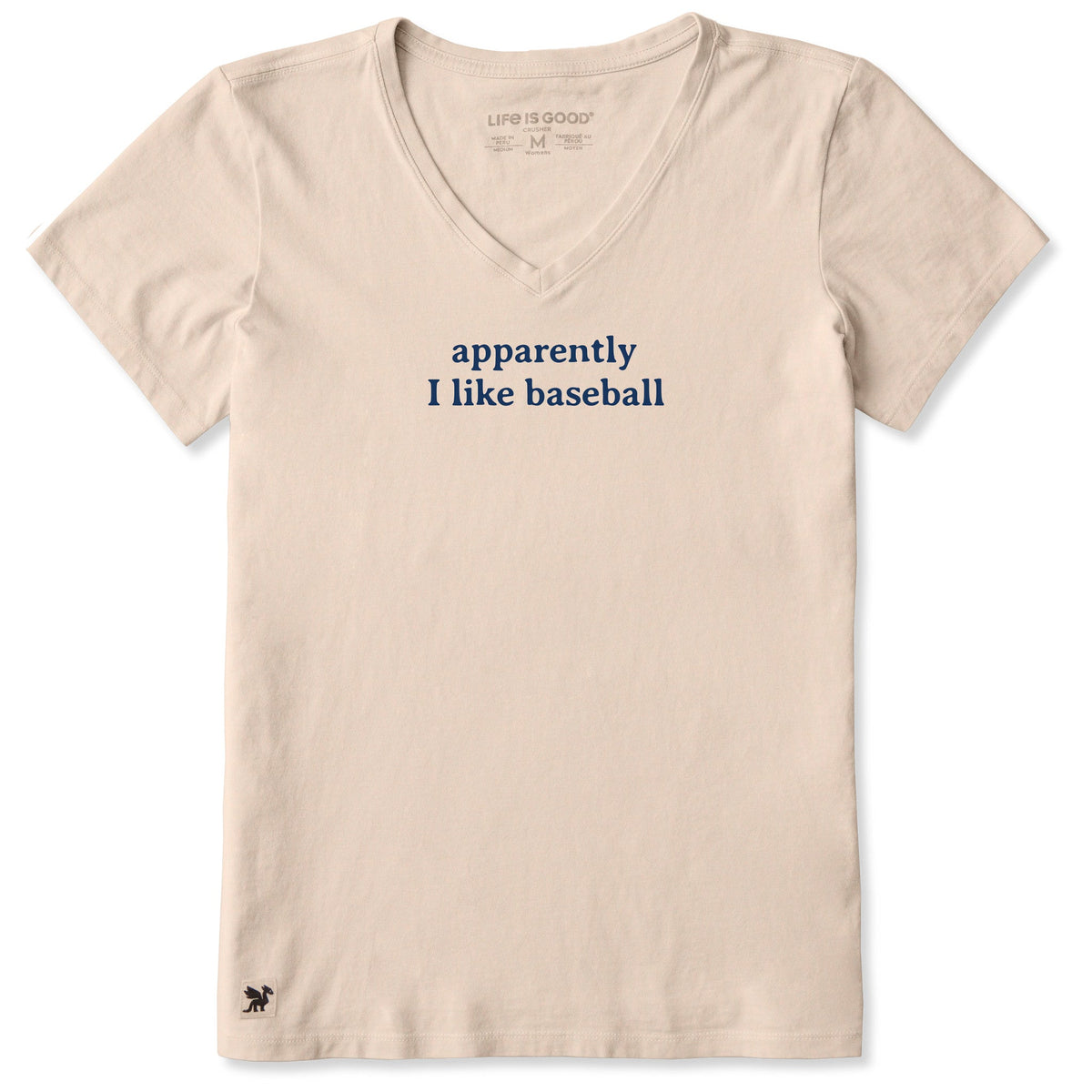 Women's Apparently I Like Baseball Short Sleeve Crusher Vee product image 1