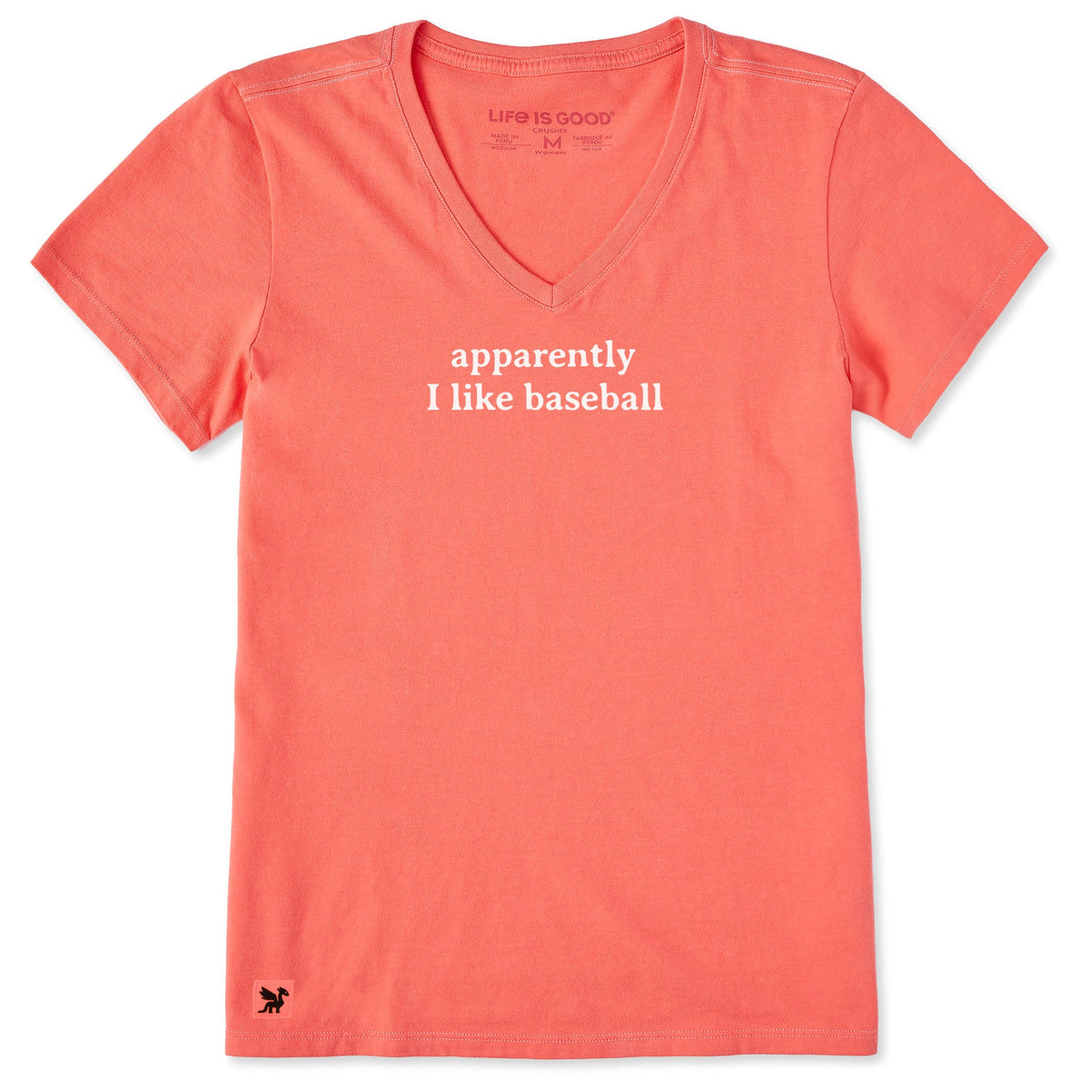 Women's Apparently I Like Baseball Short Sleeve Crusher Vee product image 3